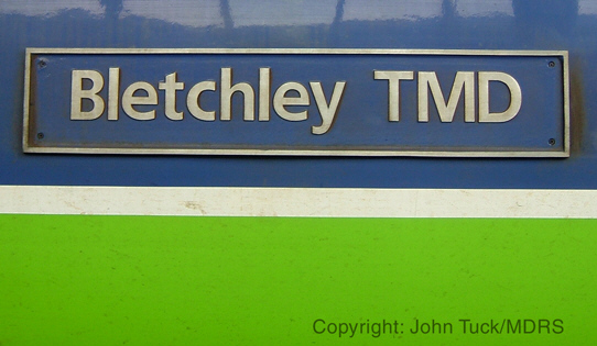 Nameplate on class 150