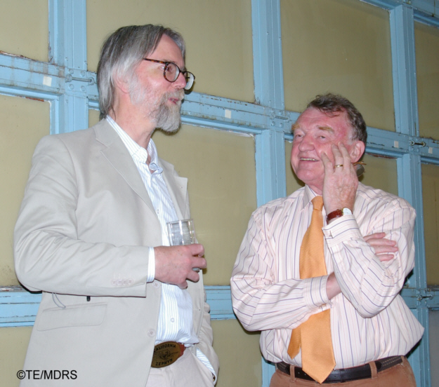John Sears chats to MDRS Secretary Malcolm Margetts