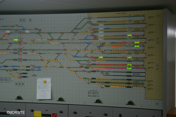 Diagram of Euston station