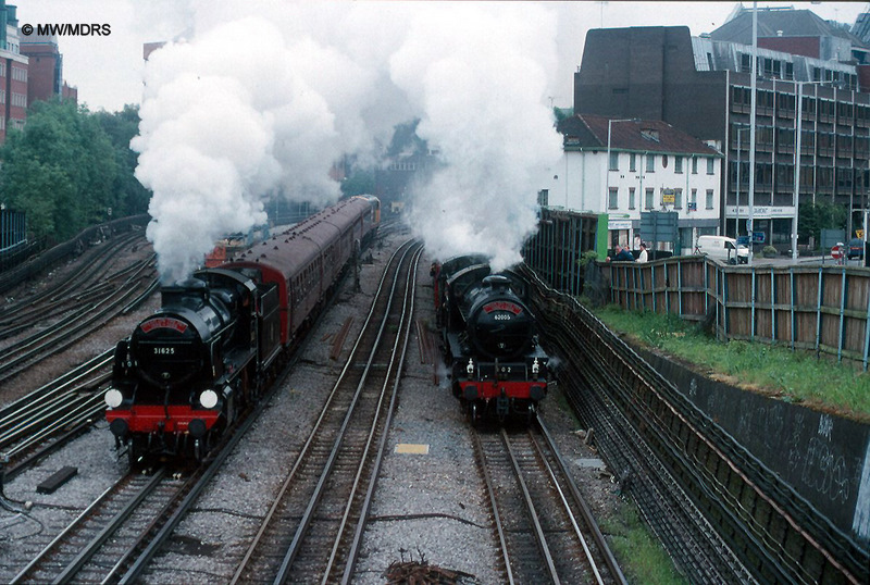 31625 and 62005 depart Harrow-on-the-Hill (Mike Walker)